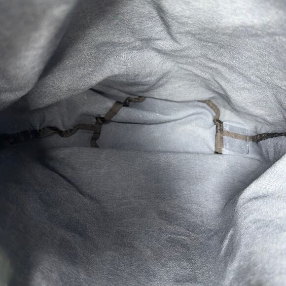 Vintage‎ Nautica Jeans Canvas Bag Blue Denim Big Logo Shoulder Strap Tote Cinch - Picture 4 of 6